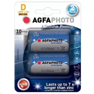 AgfaPhoto Power alkalna baterija LR20 / D, blister 2kom AgfaPhoto Power alkalna baterija LR20 / D, blister 2kom