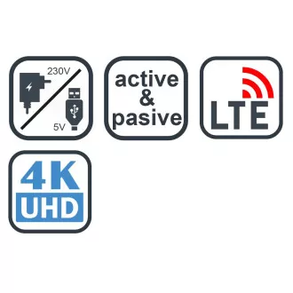 EVOLVEO Xany 5 LTE, 230/5V, aktivna sobna antena DAB+/DVB-T2, LTE filter