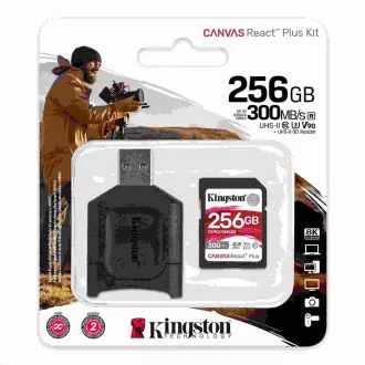 Kingston 256GB SDXC React Plus + čitač