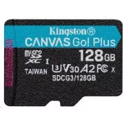 Kingston MicroSDXC kartica 128 GB Canvas Go! Plus, R:170/W:90MB/s, klasa 10, UHS-I, U3, V30, A2