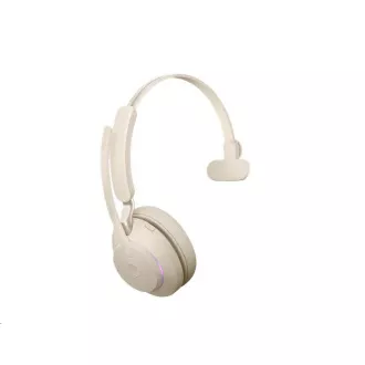 Jabra Evolve2 65 slušalice, Link 380a MS, mono, bež Jabra Evolve2 65 slušalice, Link 380a MS, mono, bež