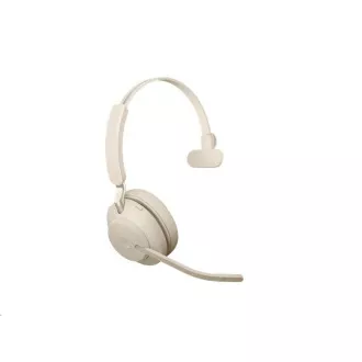 Jabra Evolve2 65 slušalice, Link 380a MS, mono, bež Jabra Evolve2 65 slušalice, Link 380a MS, mono, bež