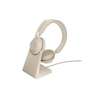 Jabra slušalice sa stalkom Evolve2 65, Link 380a MS, stereo, bež Jabra slušalice sa stalkom Evolve2 65, Link 380a MS, stereo, bež