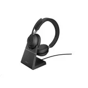 Jabra slušalice sa postoljem Evolve2 65, Link 380a MS, stereo, crne