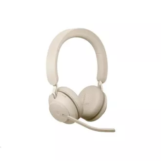 Jabra slušalice Evolve2 65, Link 380a MS, stereo, bež Jabra slušalice Evolve2 65, Link 380a MS, stereo, bež