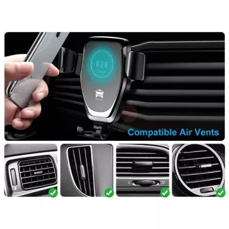 1stCOOL bežični aluminijski QI brzi punjač za auto 5W 7, 5W 10W crni 1stCOOL bežični aluminijski QI brzi punjač za auto 5W 7, 5W 10W crni