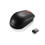 LENOVO bežični miš Essential Compact Wireless Mouse - 1000 DPI, optički, USB, 3 tipke, crni