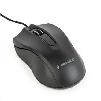 GEMBIRD miš MUS-3B-01, žičani, optički, 1000 dpi, USB, crni