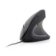 GEMBIRD miš MUS-ERGO-01, žičani, optički, vertikalni, 1200-3200 dpi, USB, crni