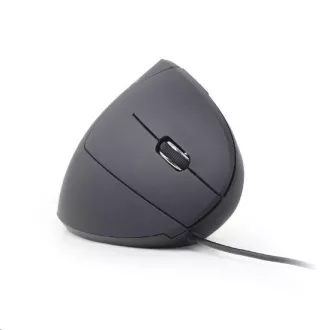 GEMBIRD miš MUS-ERGO-01, žičani, optički, vertikalni, 1200-3200 dpi, USB, crni