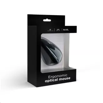 GEMBIRD miš MUS-ERGO-01, žičani, optički, vertikalni, 1200-3200 dpi, USB, crni