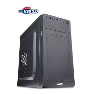 1stCOOL ormarić STEP 3 ver.3 + čitač kartica, micro ATX, AU, 2XUSB 3.0 + 2x USB 2.0, bez napajanja, crna