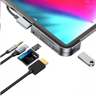 Baseus višenamjensko HUB za iPad Pro USB-C, siva