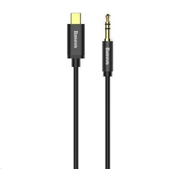 Audio kabel Baseus Yiven serije USB-C / 3, 5 mm Jack 1, 2 m, crni
