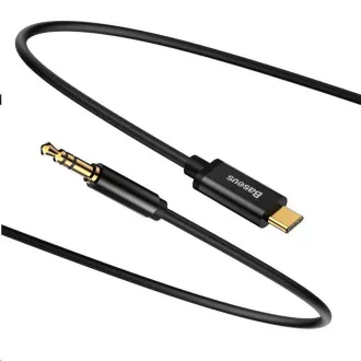 Audio kabel Baseus Yiven serije USB-C / 3, 5 mm Jack 1, 2 m, crni