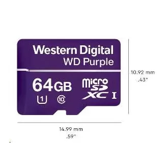 WD MicroSDXC kartica 64 GB ljubičasta WDD064G1P0C klasa 10, 16 TBW WD MicroSDXC kartica 64 GB ljubičasta WDD064G1P0C klasa 10, 16 TBW