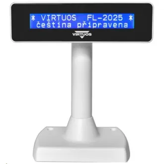Virtuos zaslon za kupce Virtuos FL-2025MB 2x20, USB, bijeli Virtuos zaslon za kupce Virtuos FL-2025MB 2x20, USB, bijeli