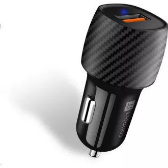 CONNECT IT InCarz QUICK CHARGE 3.0 punjač za auto, 1x USB-A, 3 A, karbonski