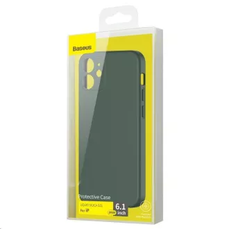 Baseus zaštitna maska od tekućeg silika gela za Apple iPhone 12 6.1'' tamno zelena