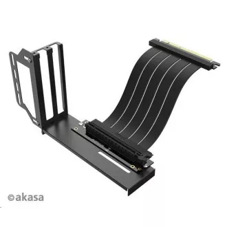 AKASA RISER BLACK PRO, Vertikalni GPU držač + Premium PCIe 3.0 Riser kabel AKASA RISER BLACK PRO, Vertikalni GPU držač + Premium PCIe 3.0 Riser kabel