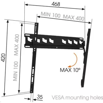 Vogel's MA3010 - TV nosač s nagibom M