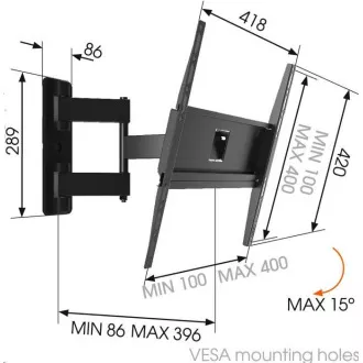Vogel's MA3040 - TV ruka 3 zgloba S