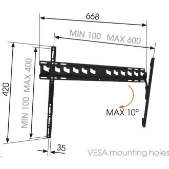 Vogel's MA4010 - držač za TV s nagibom L