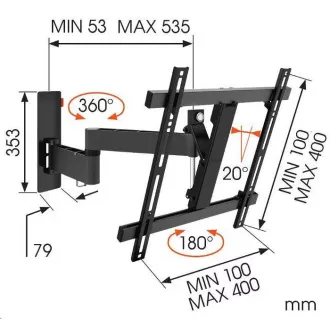 Vogel's W53070 - TV ruka 3 zgloba M
