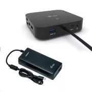 i-tec USB-C priključna stanica s dva zaslona, napajanje 100 W + univerzalni punjač 112 W