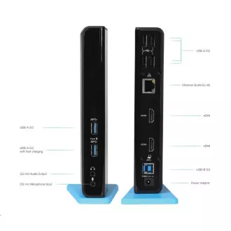 i-tec USB 3.0/USB-C dvostruka HDMI priključna stanica