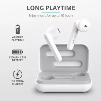 TRUST Primo Touch Bluetooth bežične slušalice - bijele TRUST Primo Touch Bluetooth bežične slušalice - bijele