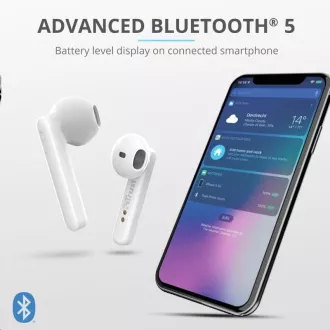 TRUST Primo Touch Bluetooth bežične slušalice - bijele TRUST Primo Touch Bluetooth bežične slušalice - bijele