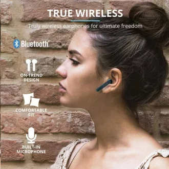 TRUST Primo Touch Bluetooth bežične slušalice - plave