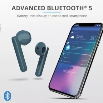 TRUST Primo Touch Bluetooth bežične slušalice - plave