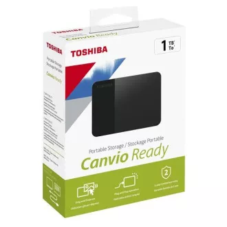 TOSHIBA vanjski HDD CANVIO READY (NOV) 1TB, USB 3.2 Gen 1, crni