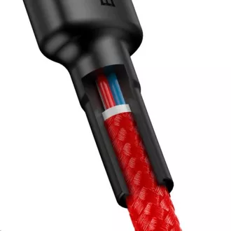 Baseus Cafule Series kabel za punjenje/podatkovni kabel USB-C na USB-C PD2.0 60W Flash 1m, crveni Baseus Cafule Series kabel za punjenje/podatkovni kabel USB-C na USB-C PD2.0 60W Flash 1m, crveni
