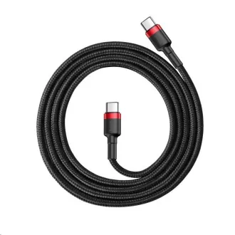 Baseus Cafule Series kabel za punjenje/podatkovni kabel USB-C na USB-C PD2.0 60W Flash 1m, crveno-crni Baseus Cafule Series kabel za punjenje/podatkovni kabel USB-C na USB-C PD2.0 60W Flash 1m, crveno-crni