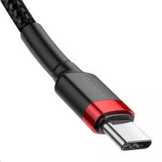Baseus Cafule Series kabel za punjenje/podatkovni kabel USB-C na USB-C PD2.0 60W Flash 1m, crveno-crni Baseus Cafule Series kabel za punjenje/podatkovni kabel USB-C na USB-C PD2.0 60W Flash 1m, crveno-crni