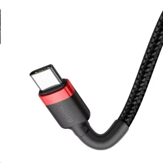 Baseus Cafule Series kabel za punjenje/podatkovni kabel USB-C na USB-C PD2.0 60W Flash 1m, crveno-crni Baseus Cafule Series kabel za punjenje/podatkovni kabel USB-C na USB-C PD2.0 60W Flash 1m, crveno-crni