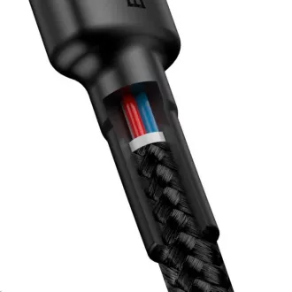 Baseus Cafule Series kabel za punjenje/podatkovni kabel USB-C na USB-C PD2.0 60W Flash 1m, sivo-crni