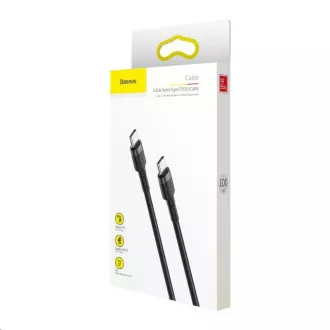 Baseus Cafule Series kabel za punjenje/podatkovni kabel USB-C na USB-C PD2.0 60W Flash 2m, sivo-crni