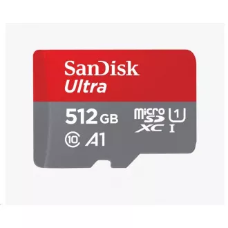 SanDisk MicroSDXC 512GB Ultra kartica (100MB/s, Class 10, Android) + adapter