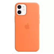 APPLE iPhone 12 mini silikonska maska s MagSafeom - Kumquat