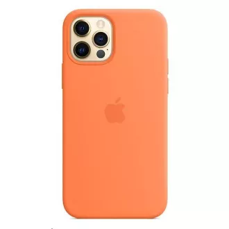 APPLE iPhone 12/12 Pro Silikonska maska s MagSafeom - Kumquat