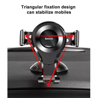 Baseus Osculum Type Gravity držač za automobil (nadzorna ploča), crna
