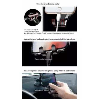 Baseus Osculum Type Gravity držač za automobil (nadzorna ploča), crna