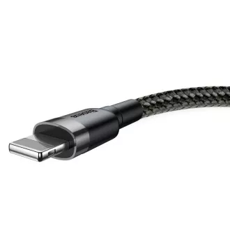 Baseus Cafule USB kabel za punjenje/podatkovni kabel za Lightning 2, 4A 0, 5m, sivo-crni