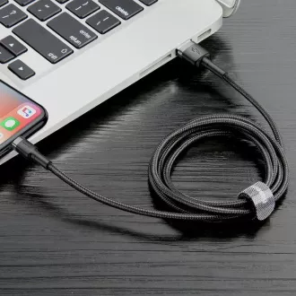Baseus Cafule USB kabel za punjenje/podatkovni kabel za Lightning 2, 4A 0, 5m, sivo-crni