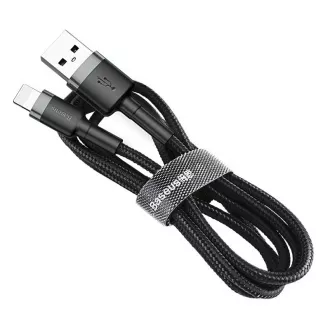 Baseus Cafule USB kabel za punjenje/podatkovni kabel za Lightning 2, 4A 0, 5m, sivo-crni