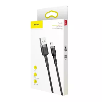 Baseus Cafule USB kabel za punjenje/podatkovni kabel za Lightning 2, 4A 0, 5m, sivo-crni
